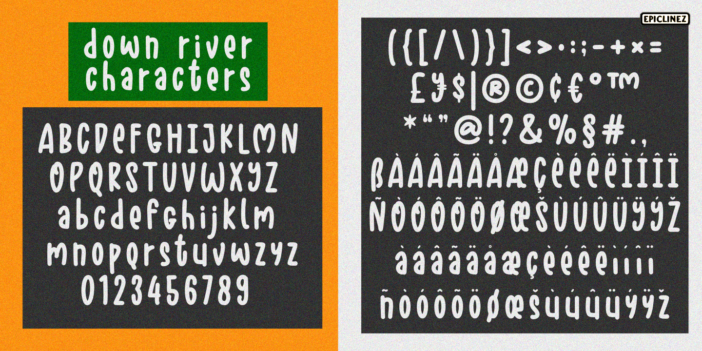 Example font Down River #2